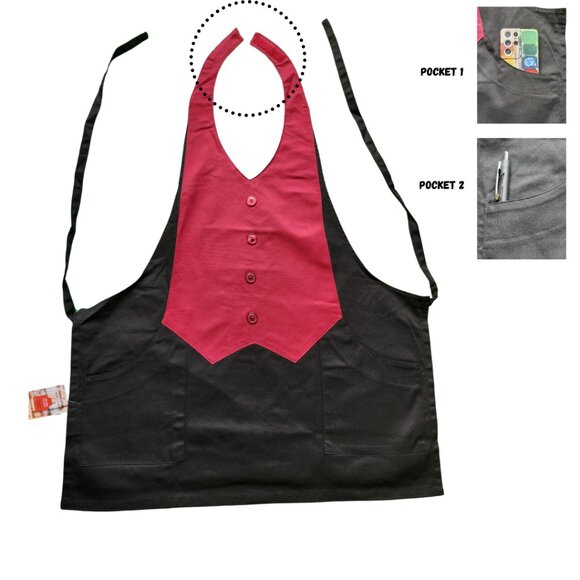Designer Vest Apron – Stylish, Functional, and Easy Care - Picture 3 of 3